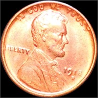 1918-D Lincoln Wheat Penny CLOSELY UNCIRCULATED