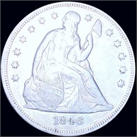 1846 Seated Liberty Dollar LIGHTLY CIRCULATED