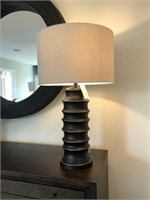 METALLIC TABLE LAMP W/ GOLD ACCENTS