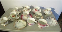 7 Cups & Saucers + Misc. Pieces