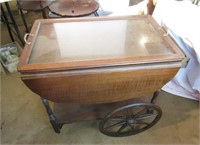 Tea Wagon With Serving Tray Top