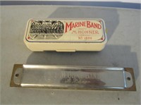 Pair Of Marine Band Harmonicas By Hohner