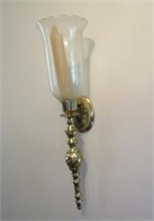 Pair Candle Wall Sconces 22"T