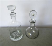 Pair Decanters With Stoppers