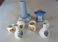 Canada Pottery Pieces, Mini Porcelain Crestware