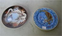 Handpainted Dragon Plates 7 1/4"