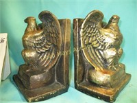 Pair of Composite Eagle Book Ends
