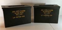 (2) Metal 5.56 Ammo Cans