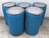 5 Plastic Barrels