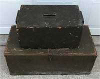 Wood Footlocker & Storage Box