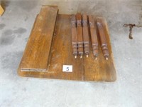 Antique 5 Legged Extension Table (3 Boards)