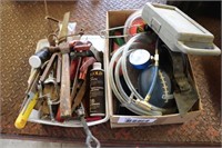 2 BOXES OF MISC. TOOLS