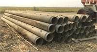 Approx (40) Sticks of 12"x30' Aluminum Gated Pipe