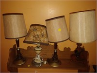 lot of 4 lamps