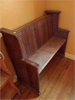 primitive wooden bench 39x20x36''