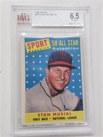 1958 Topps Stan Musial #476 Beckett 6.5
