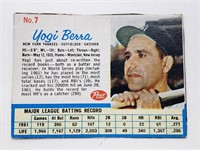 1962 Post  Yogi Berra #7