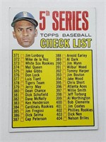 1967 Topps Check List #361 Roberto Clemente