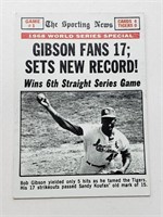 1969 Topps The Sporting News Bob Gibson #162