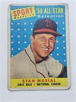 1958 Topps Sport Magazine Stan Musial #476