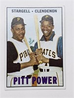 1967 Topps Pitt Power Stargell, Don Clendenon #266