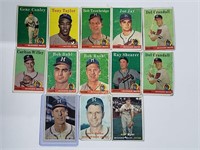Vintage Milwaukee Braves Baseball Card Lot
