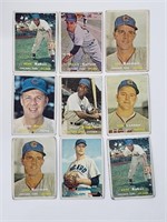 1957 Topps Chicago Cubs Team Card Lot