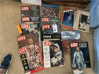 Life Magazine and Vintage News Paper