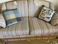 Love Seat With Two Pillows