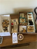 Big lot of clip on earrings and jewelry