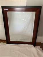 Mirror in wood and ebonized frame 28”x35”