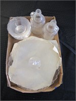 3 Glass Trays - Small Glass Bowls - 2 Glass Jugs