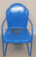 ** Vintage Tin Patio Chair