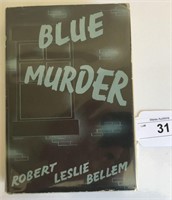 Scarce. Robert Leslie Bellem. Blue Murder. 1st DJ.