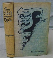 Fergus Hume. The Clock Struck One. 1st Edition.