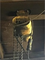 Budgit 1 Ton Hoist , Includes Trolley And The One