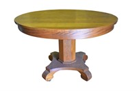 Antique Oak 45" Round Dining Table