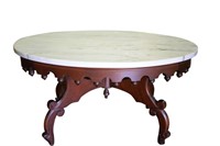 Victorian Style Marble Top Coffee Table