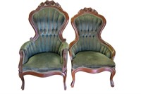 2 Antique Victorian Chairs
