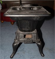 Vintage AC Black Cast Iron Stove