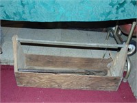 Primitive tool box and pipe wrenches