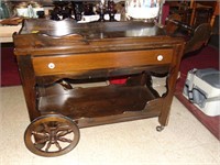 Folk art style Tea Cart Table