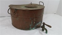 Copper Water Container w/Spout-13" x 14"