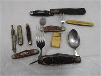 Lot of Pen Knives, Vintage Camping/Hobo Folding