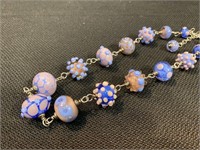 Lampwork Glass Bead Necklace