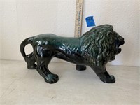 Blue Mountain Pottery Lion Green/Black Made in Can