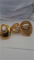 3 ladies gold filled rings