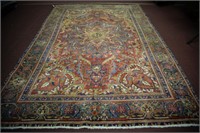 Persian Ahar Hand Knotted Rug 7.9 x 11.1