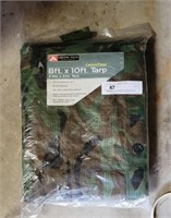 Camouflage 8x10 tarp