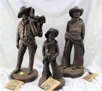 Three Metal Figurines